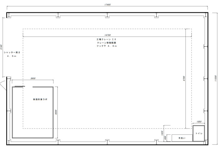 レンタル工場（ラボ付）排ガス処理など【燕三条】の画像1