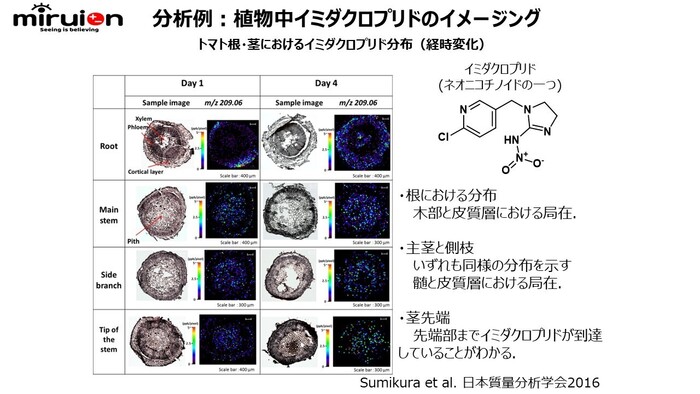植物、農薬等の研究に使える！植物、昆虫中の農薬等各種成分分布可視化サービスの画像1