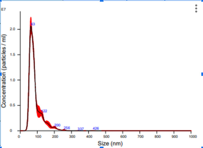 NanoSightによる粒子数・粒度分布計測の画像1